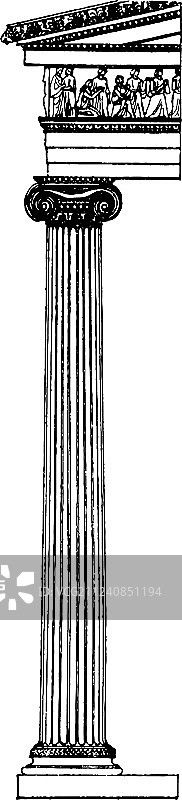 离子柱平台复古雕刻图片素材