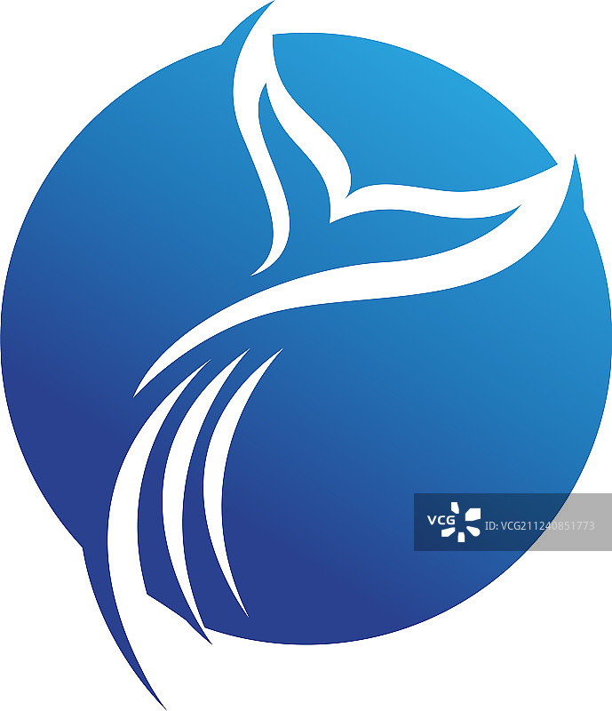 海豚鱼logo和动物标志图片素材