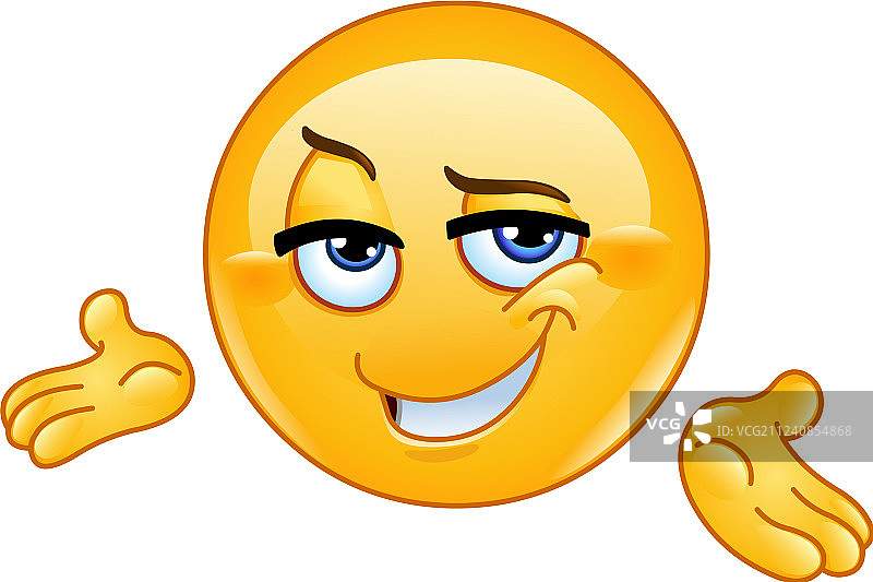 自信的表情符号图片素材