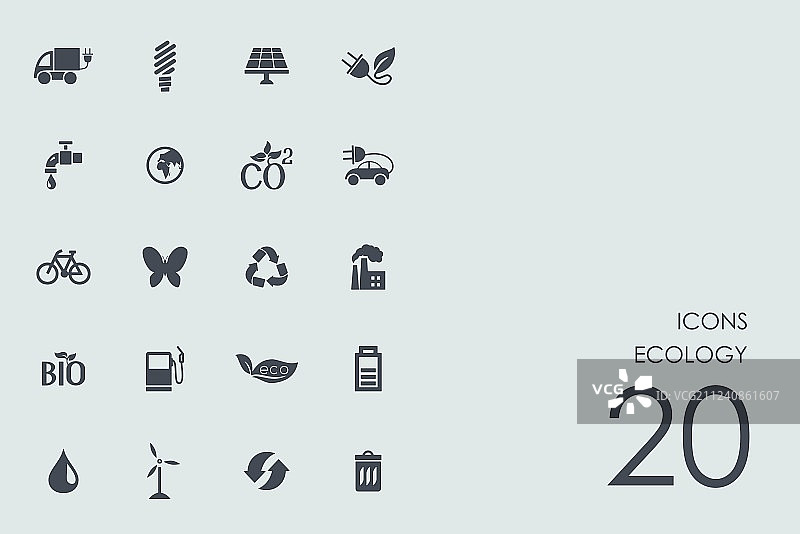 生态图标套装图片素材