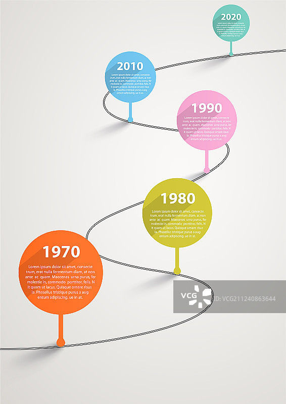 带有年份指针的临时时间线图片素材