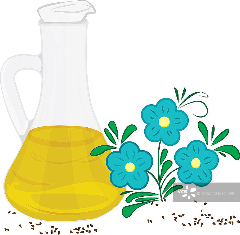 亚麻籽精油图片素材