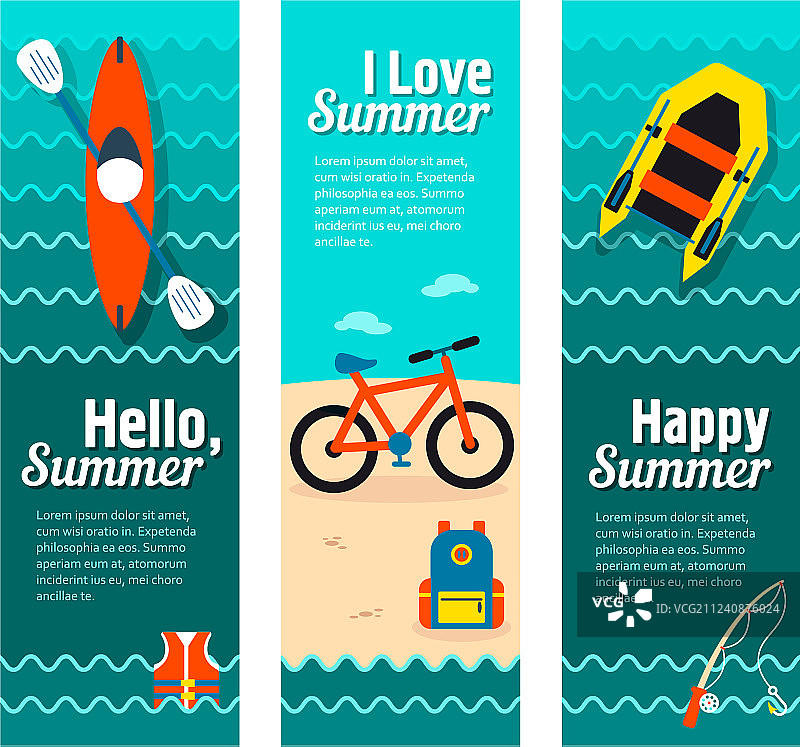 旅游和度假横幅图片素材