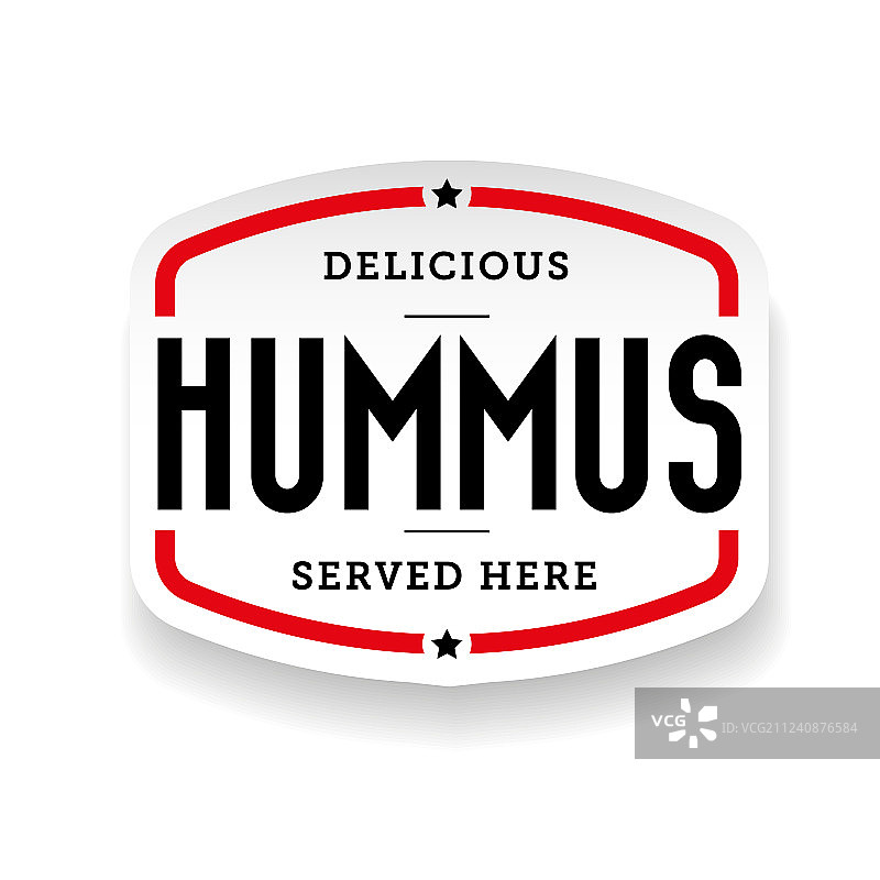 鹰嘴豆泥阿拉伯美食贴纸图片素材