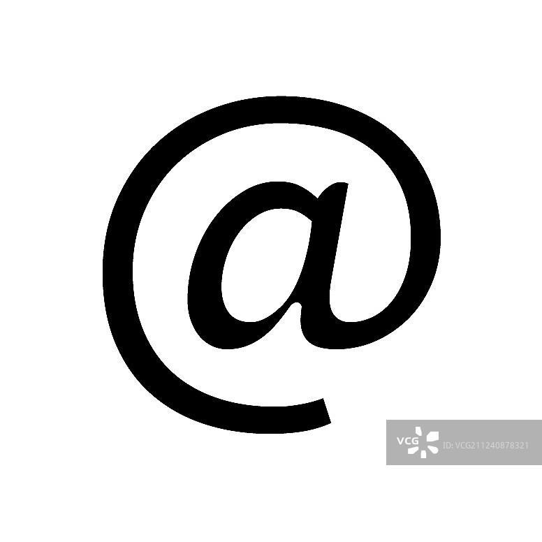 白色背景上的黑色图标图片素材