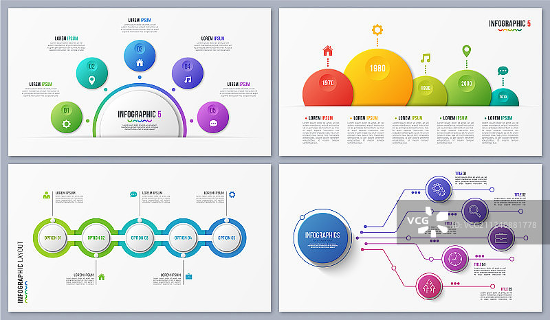 现代信息图设计概念合集图片素材