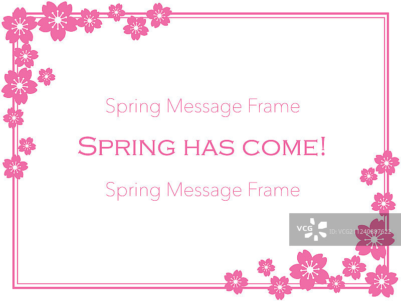 樱花花框图片素材