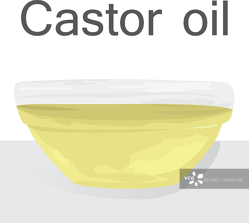 一碗蓖麻油图片素材