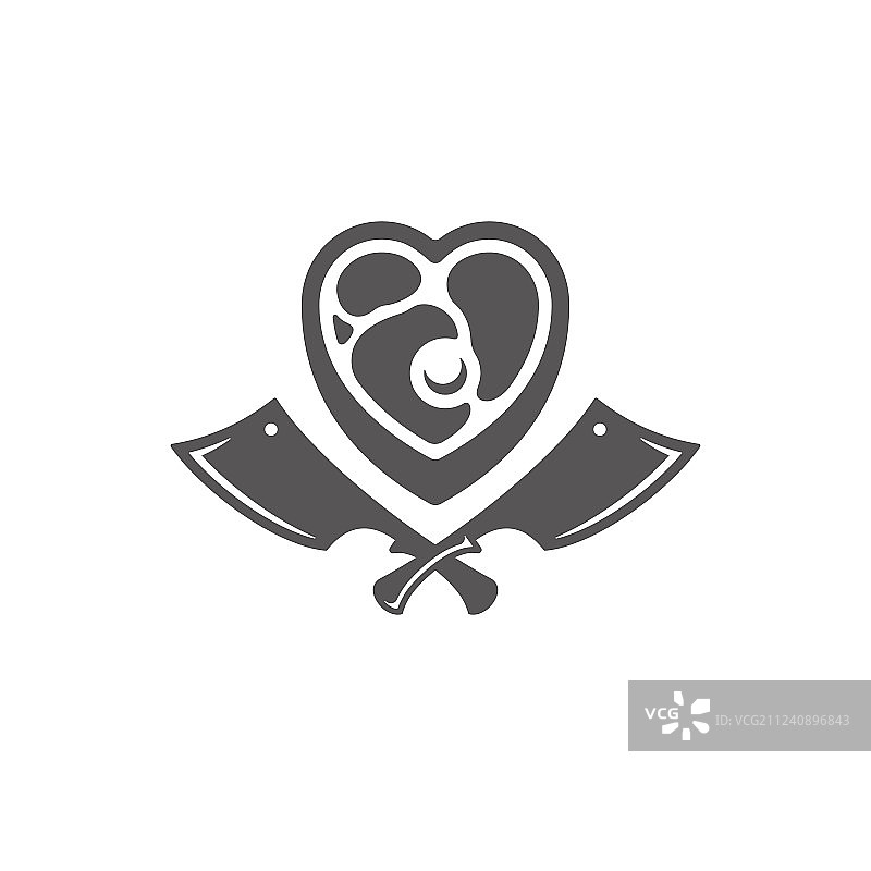 刀具肉排轮廓图片素材