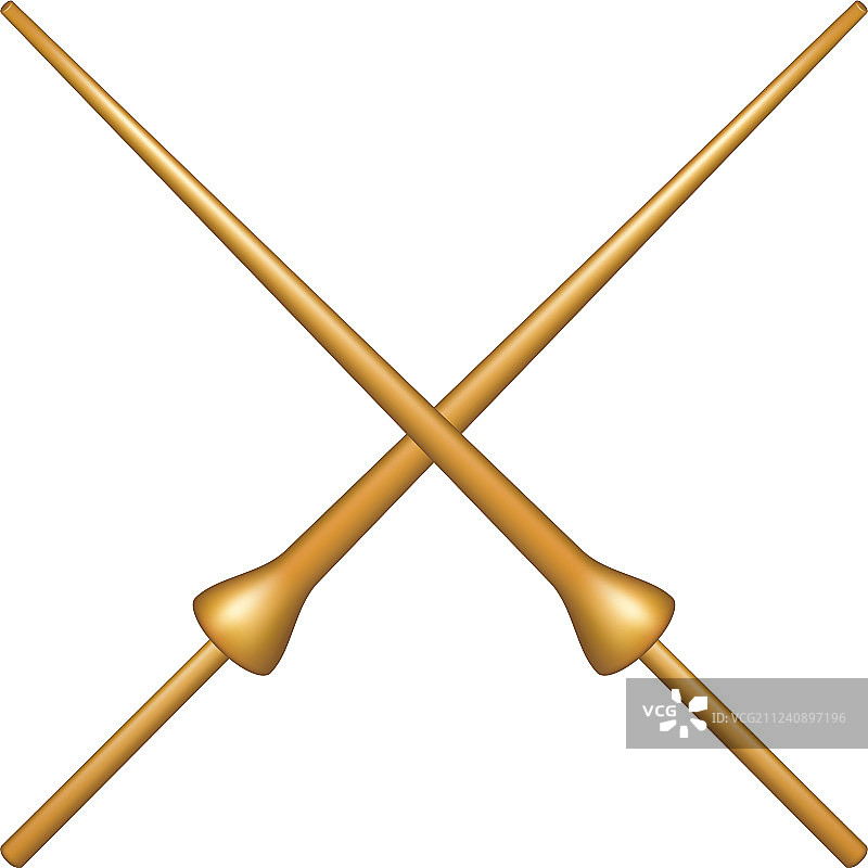 木质交叉长矛设计图片素材