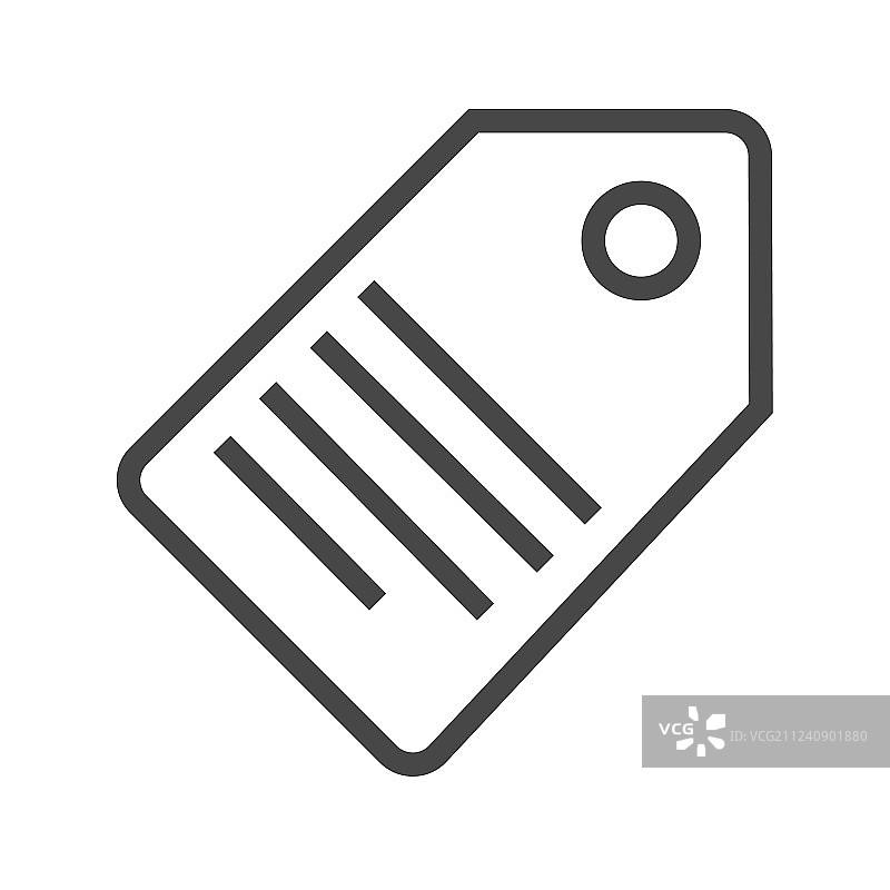 细线标签图标图片素材