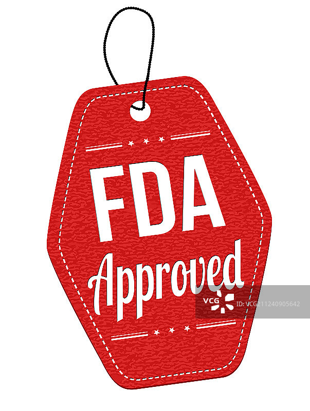 FDA批准标签或价格标签图片素材