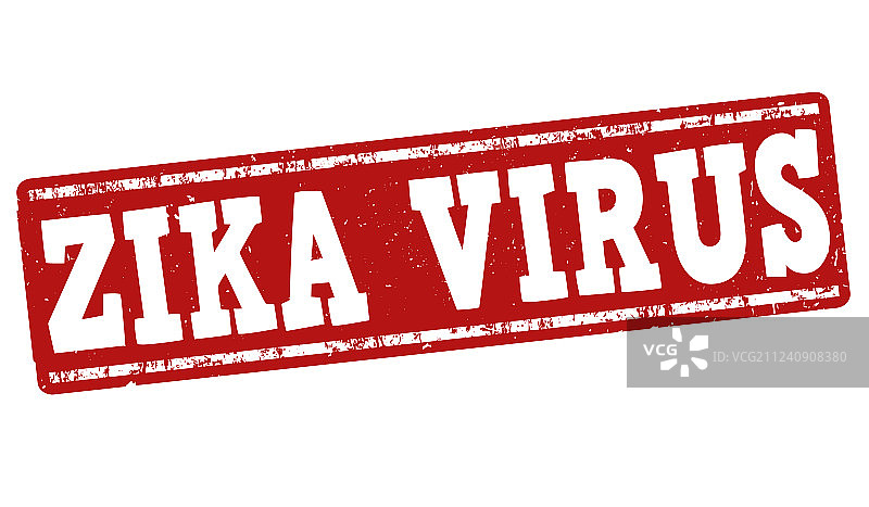 寨卡病毒图章图片素材