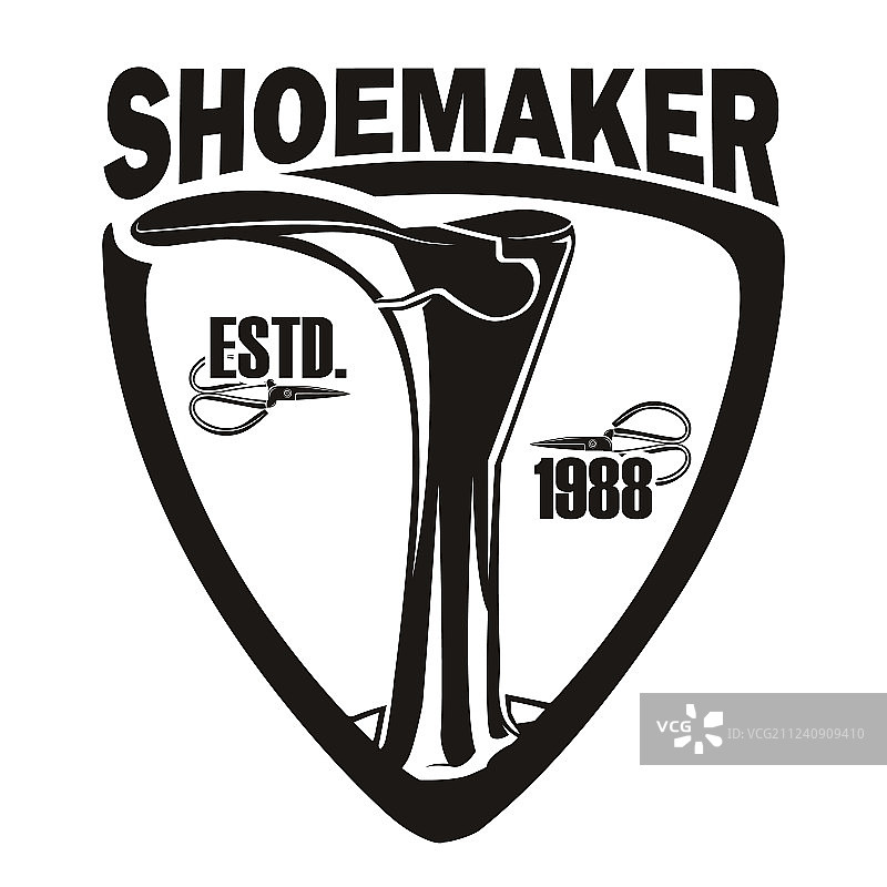 1988年鞋匠标志图片素材
