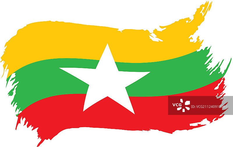 缅甸国旗图片素材