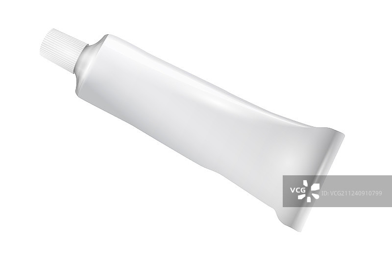 逼真空白白色软管包装图片素材