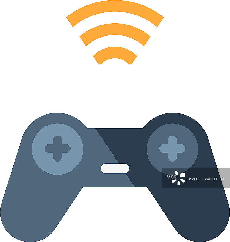 无线游戏控制器扁平风格图片素材