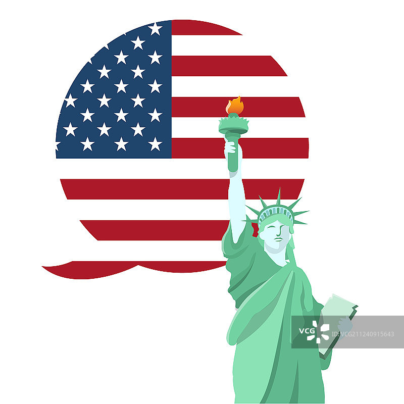 美国的自由女神像国家纪念碑图片素材