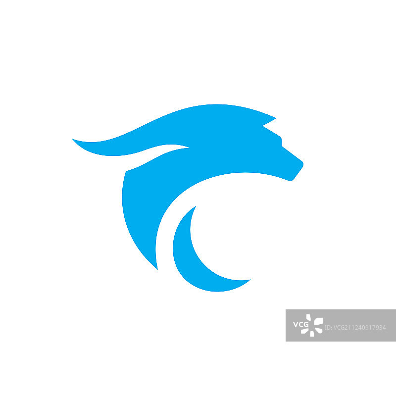 海狼抽象标志图片素材