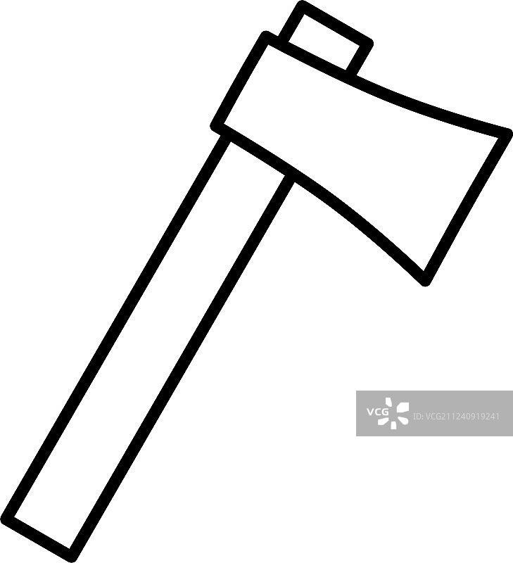 斧头细线图标图片素材