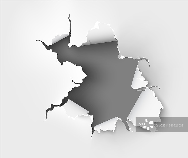 白色背景上的撕裂纸图片素材