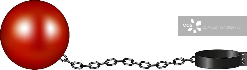 红黑风格复古卸扣图片素材