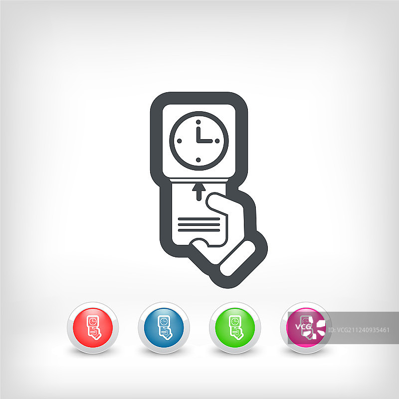 打卡卡片图标图片素材