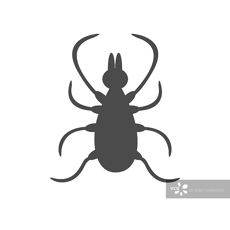 蜱虫昆虫轮廓螨鹿蜱大图标图片素材