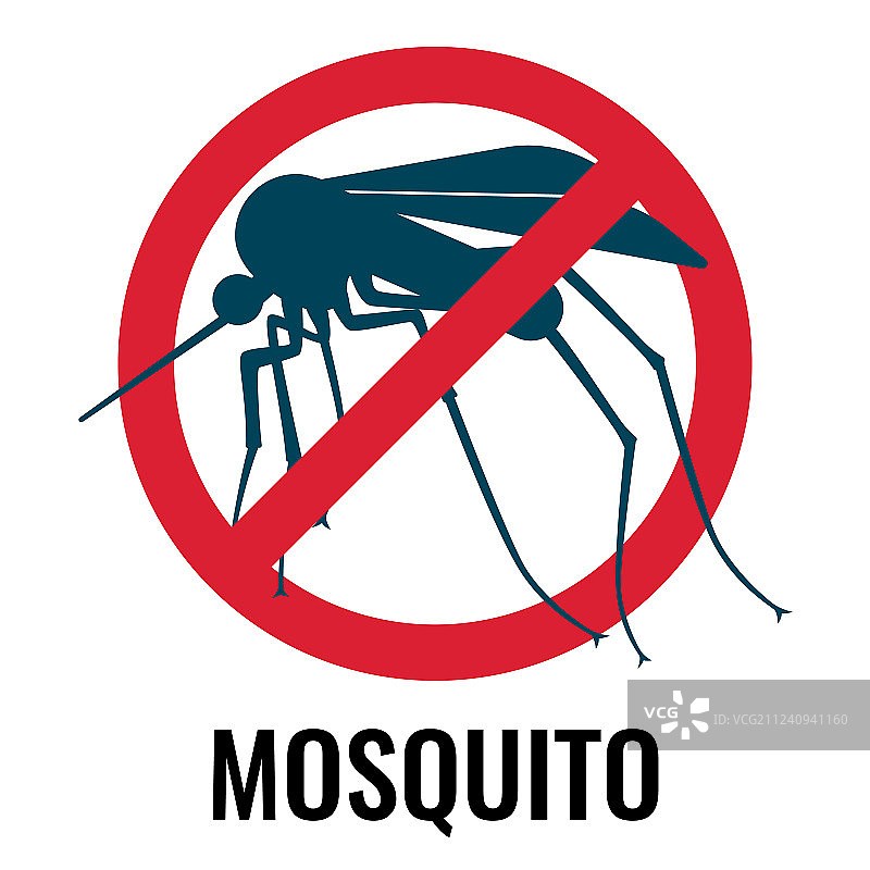 防蚊标签：蚊蝇图案图片素材