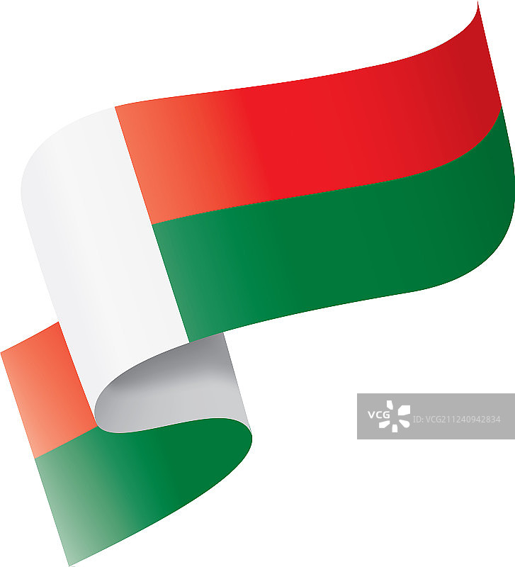 马达加斯加国旗上的白色图片素材