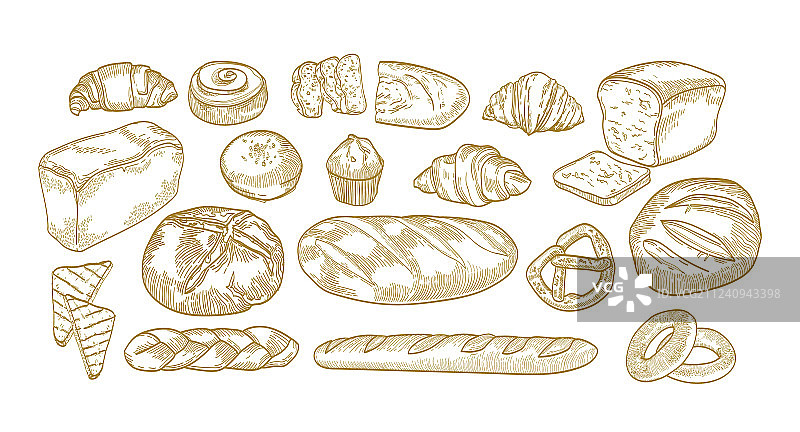 面包烘焙糕点产品素材包图片素材