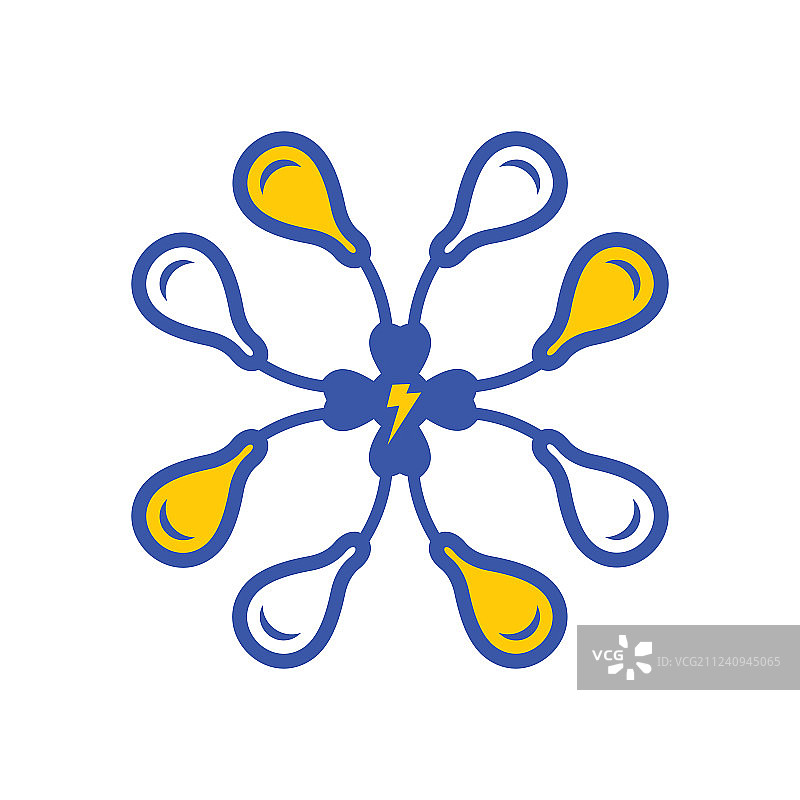 电工抽象标志图片素材