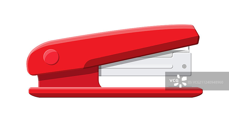 红色塑料订书机图片素材