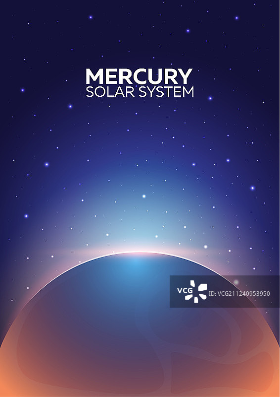 水星和太阳系海报图片素材