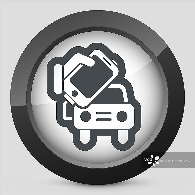 智能手机与汽车的连接图片素材