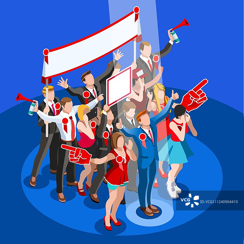 选举信息图：大会堂（2.5D）图片素材