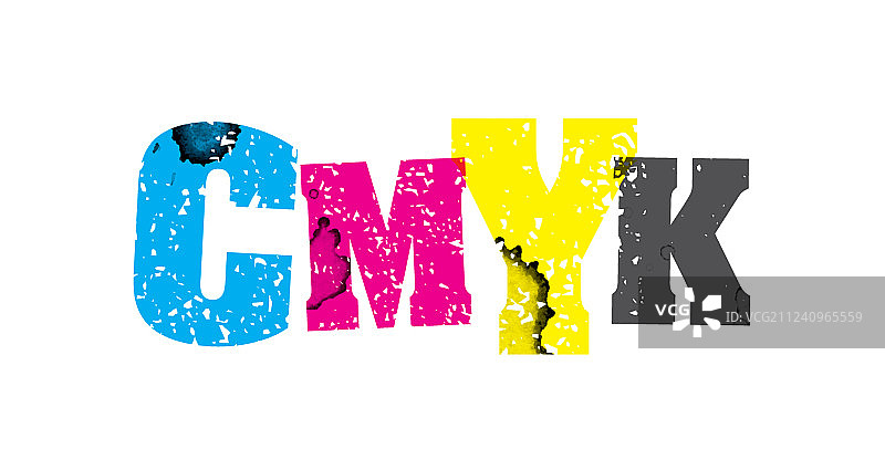 CMYK概念印章艺术字图片素材