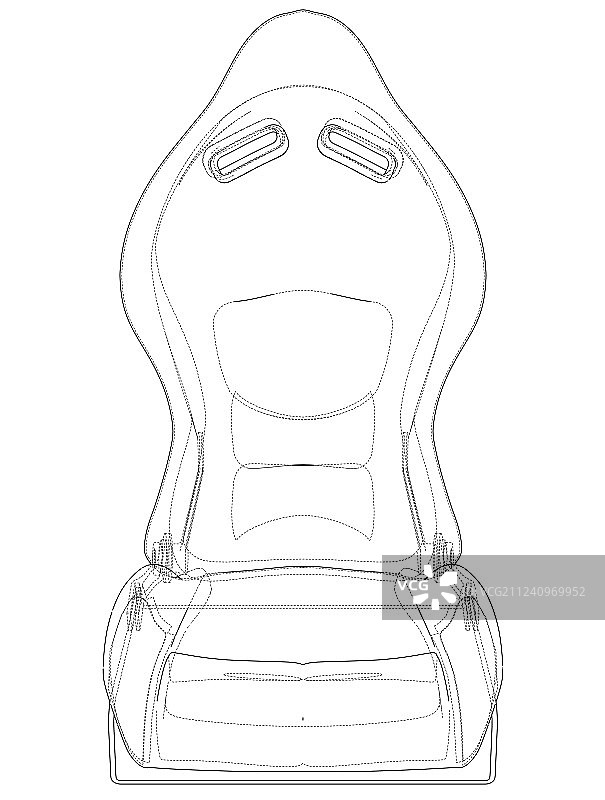 汽车座椅3D渲染图图片素材