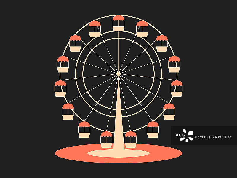 游乐园的摩天轮图片素材