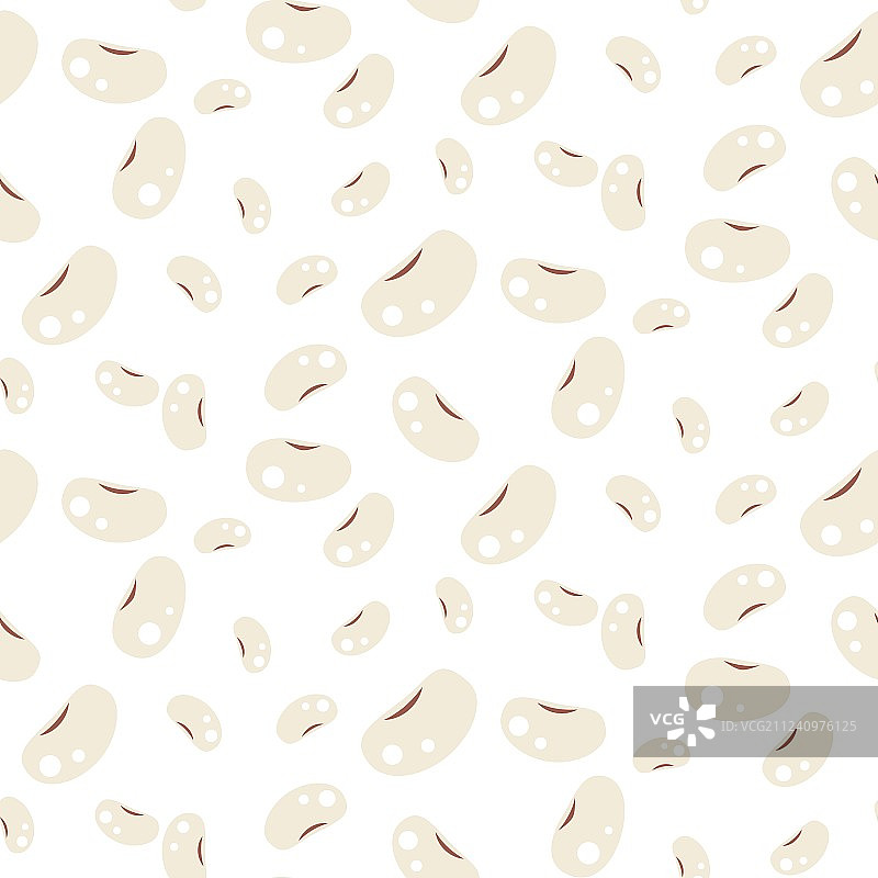白色腰豆无缝图案图片素材