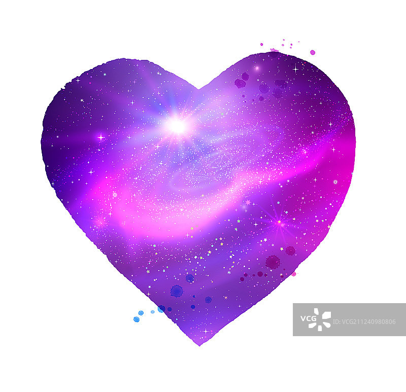 紫外线外太空心形图片素材