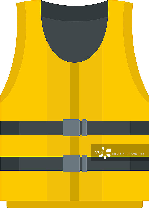 皮划艇背心图标扁平风格图片素材