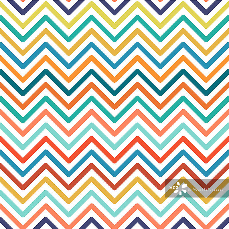 彩色V形无缝几何图案图片素材