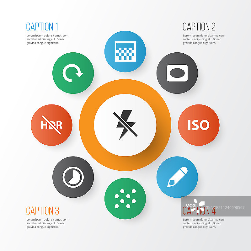 带晕影图案闪光的图片图标合集图片素材
