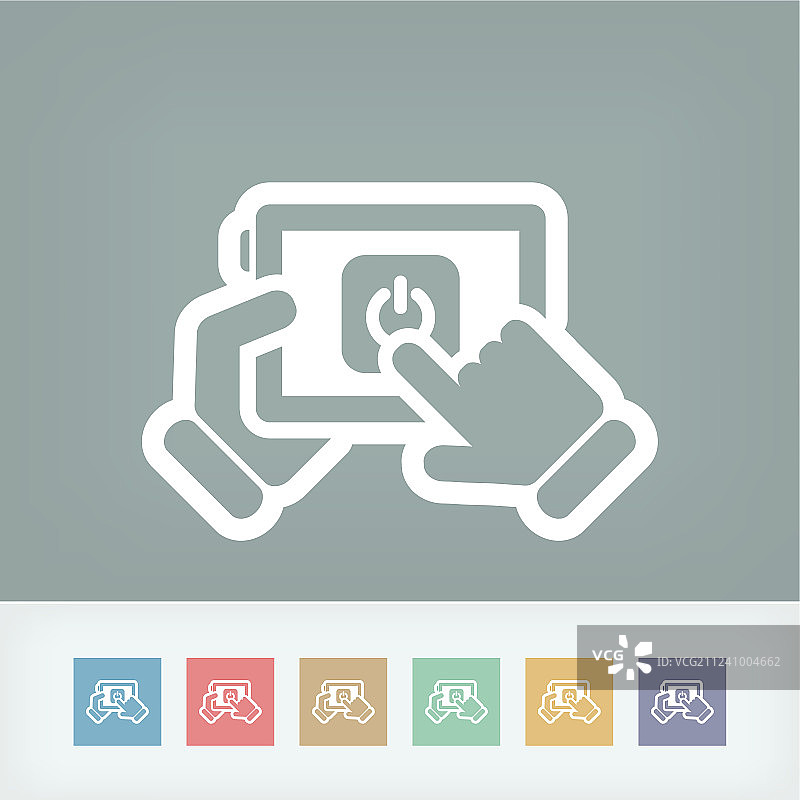 手机电源开关图片素材