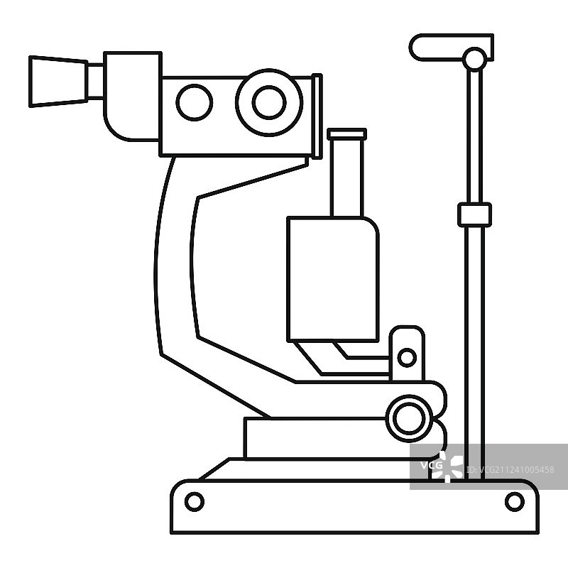 屈光度计眼科测试设备机器图标图片素材