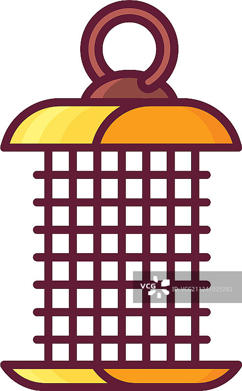 悬挂的喂鸟器图标图片素材