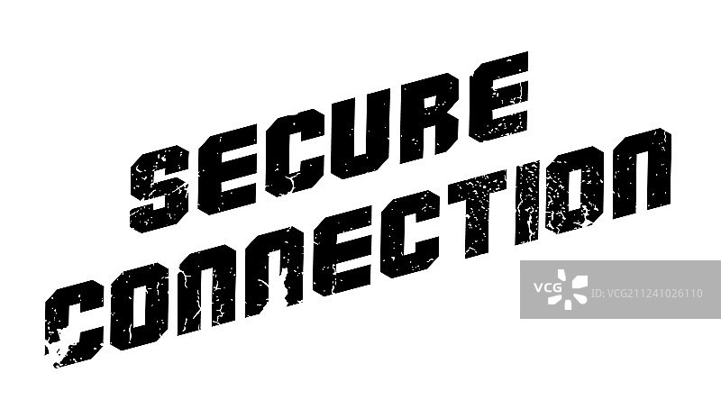 安全连接橡胶印章图片素材