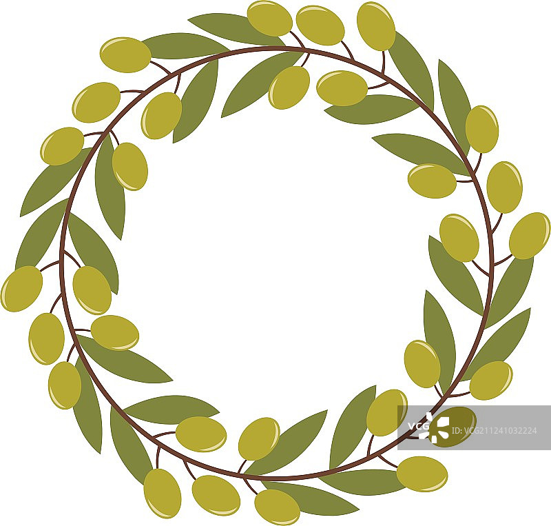 橄榄花环图片素材