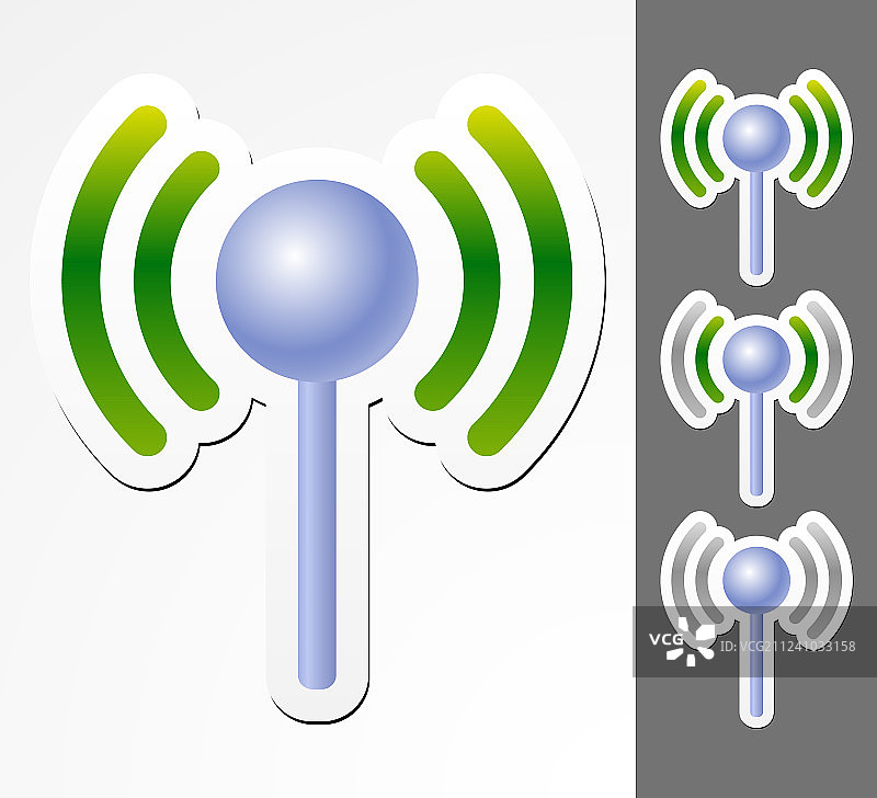 信号强度天线图形图片素材